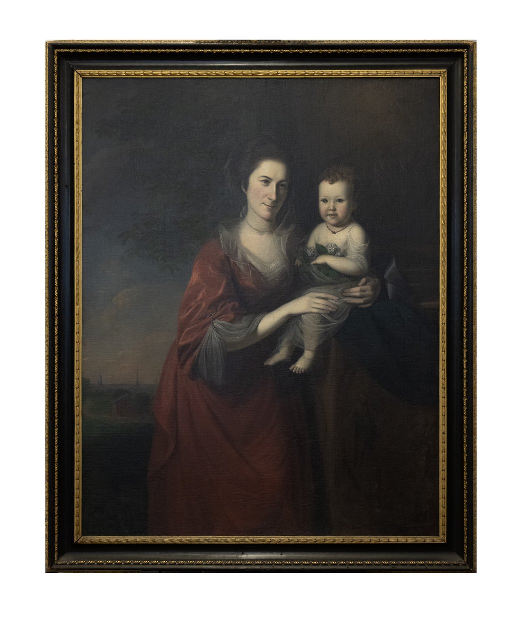 La Sra. Mary Norris Dickinson y su hija de Charles Willson Peale