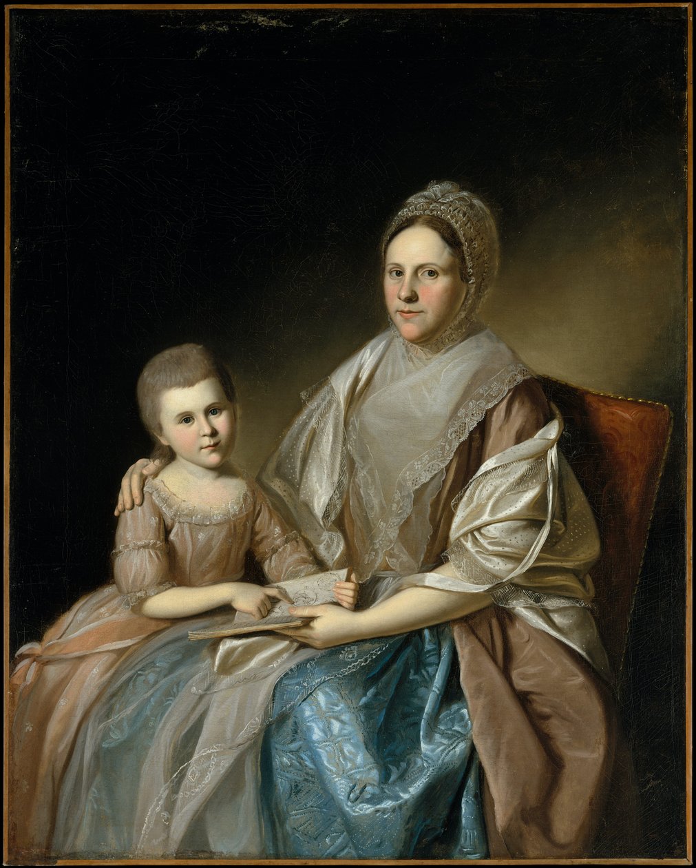 La señora Samuel Mifflin y su nieta Rebecca Mifflin Francis de Charles Willson Peale