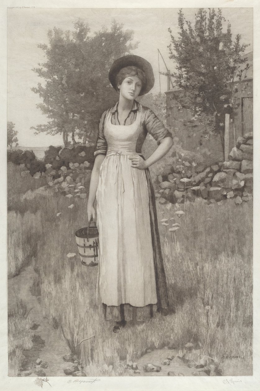 Sin título (Hija del granjero) de Charles X. Harris