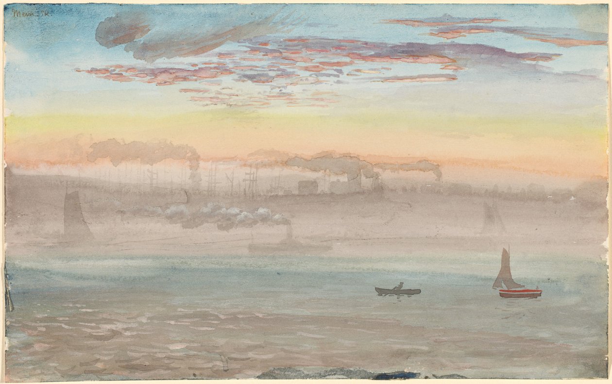 Río Este, amanecer de Charles de Wolf Brownell
