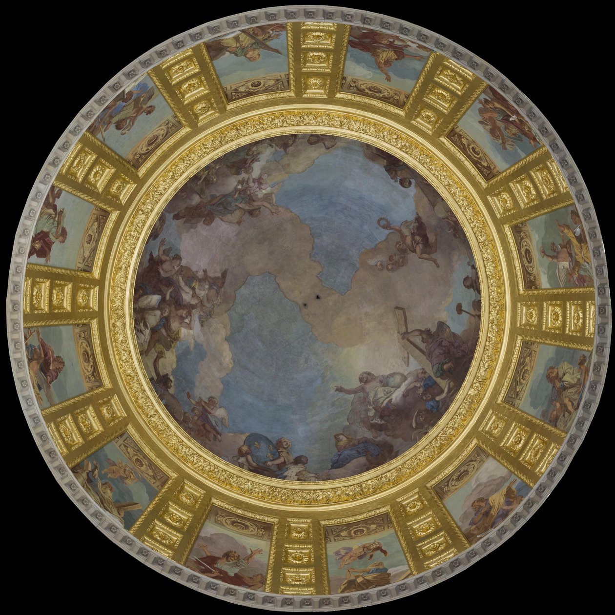 San Luis en gloria. 1702-1707 de Charles de la Fosse