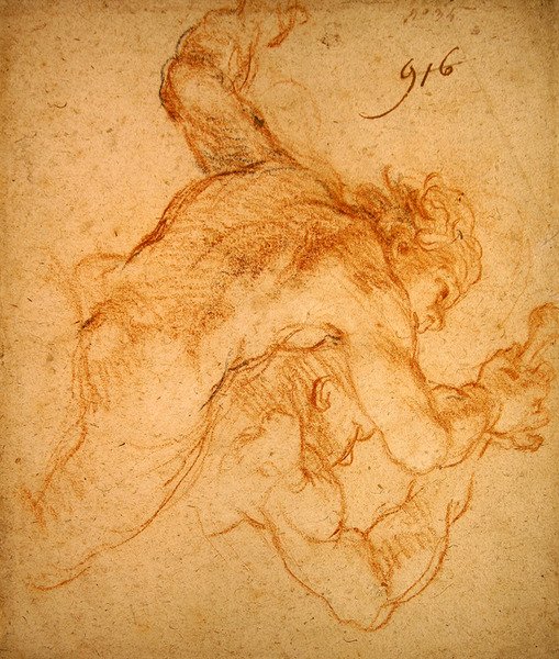 Estudio de ángeles de Charles de la Fosse