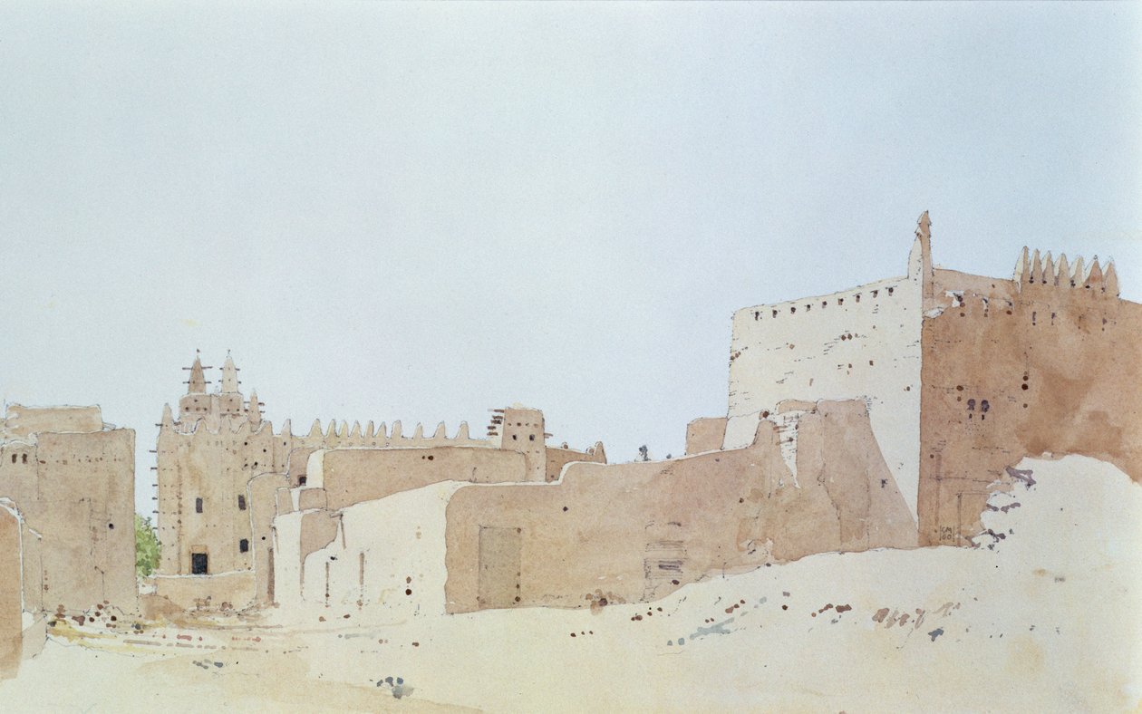 Djenne (Mali) Gran Mezquita, Lunes, 2000 de Charlie Millar