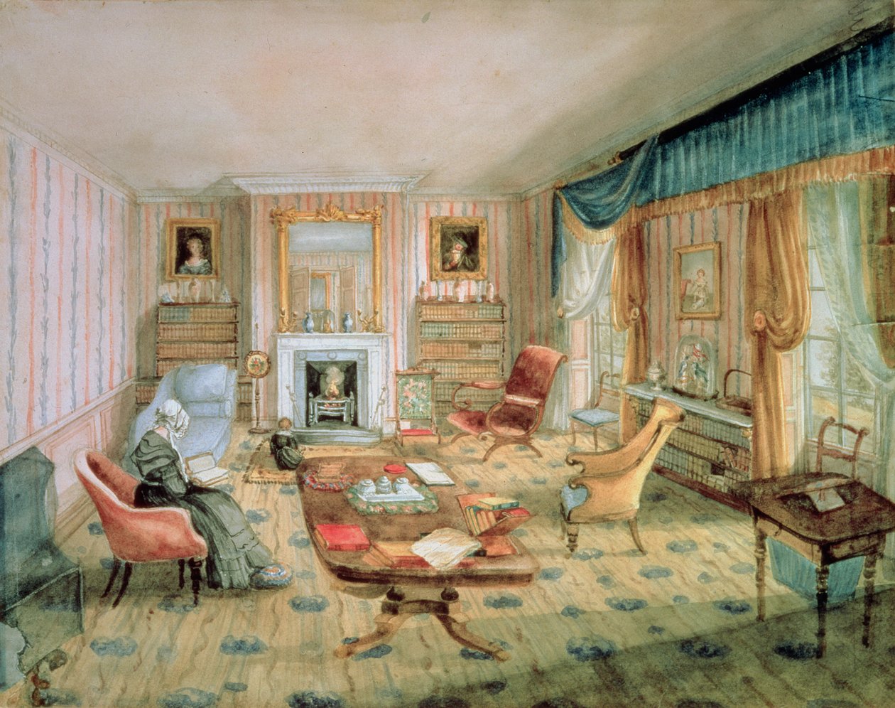 La sala de dibujo, White Barnes, f.55 de un 
