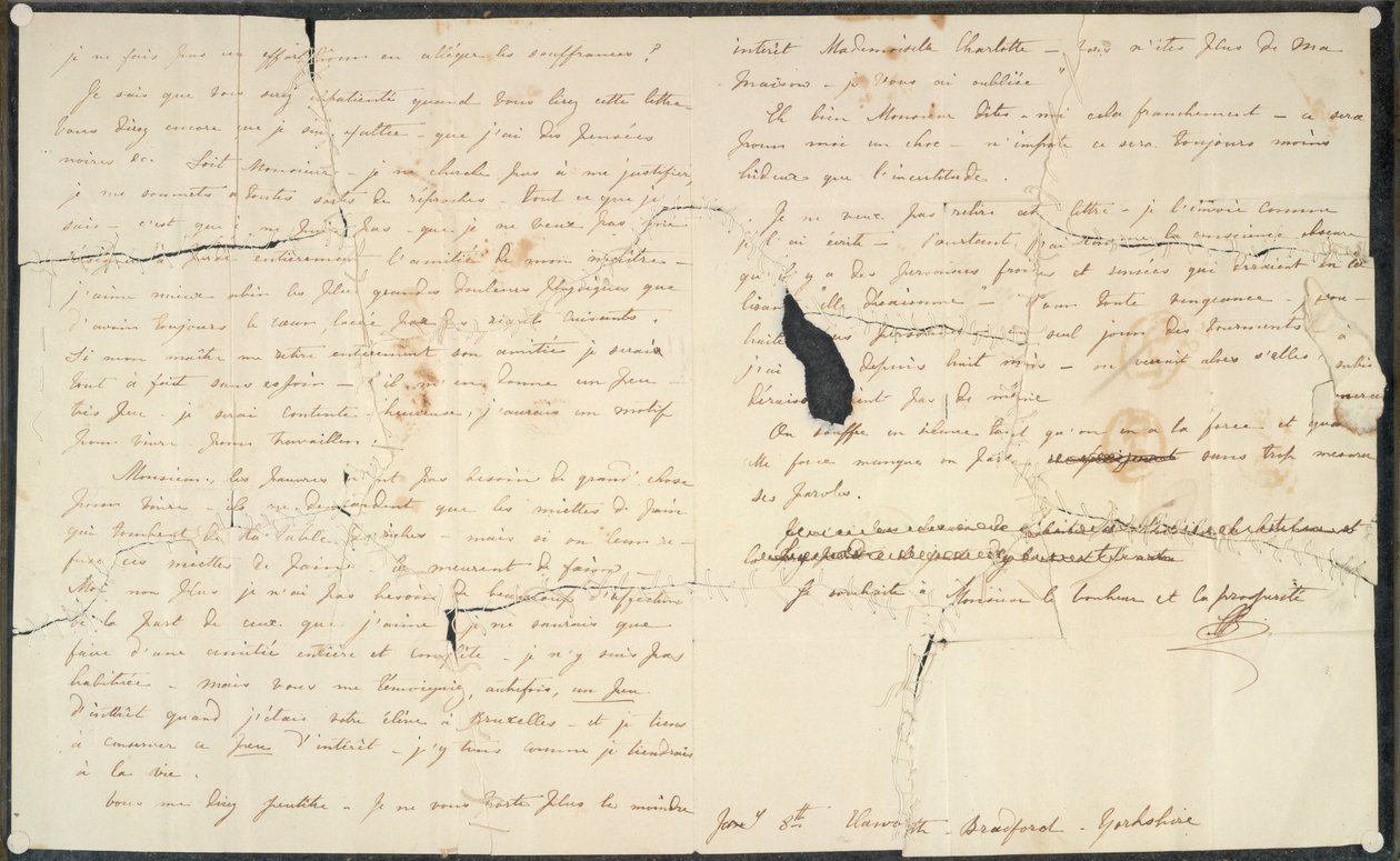 Cartas de Charlotte Bronte al Prof. Constantin Heger de Charlotte Bronte