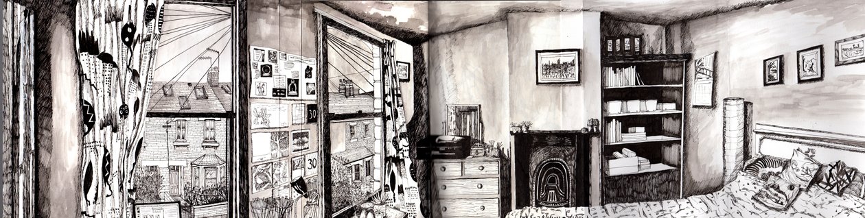 Panorama del dormitorio, 2021 de Charlotte Orr