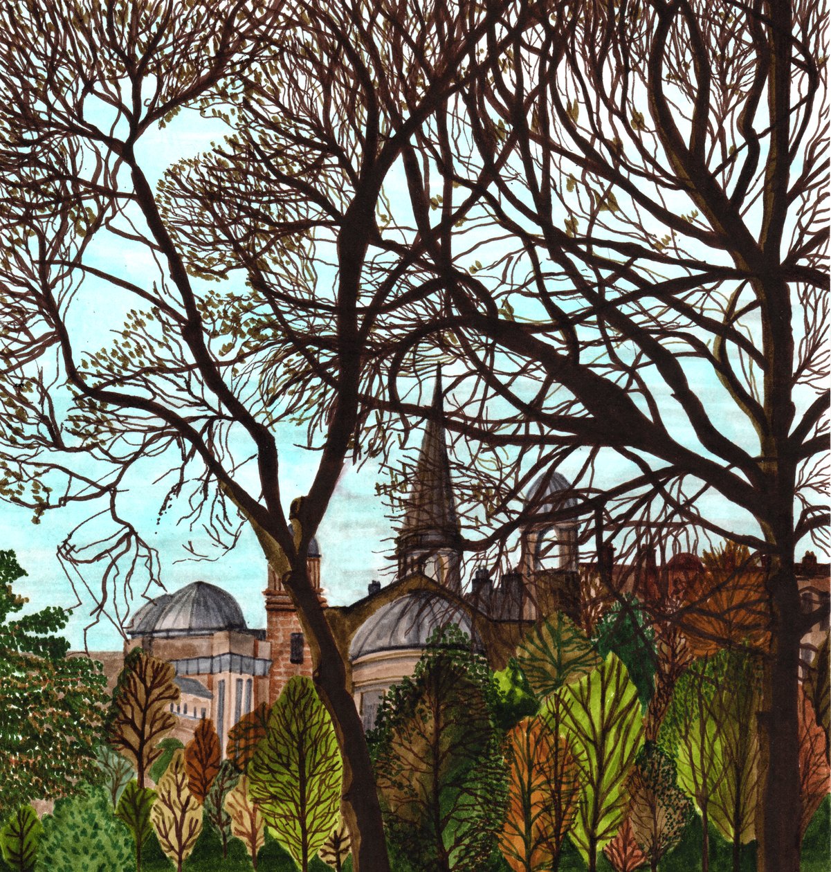 Edimburgo en primavera, 2020 de Charlotte Orr