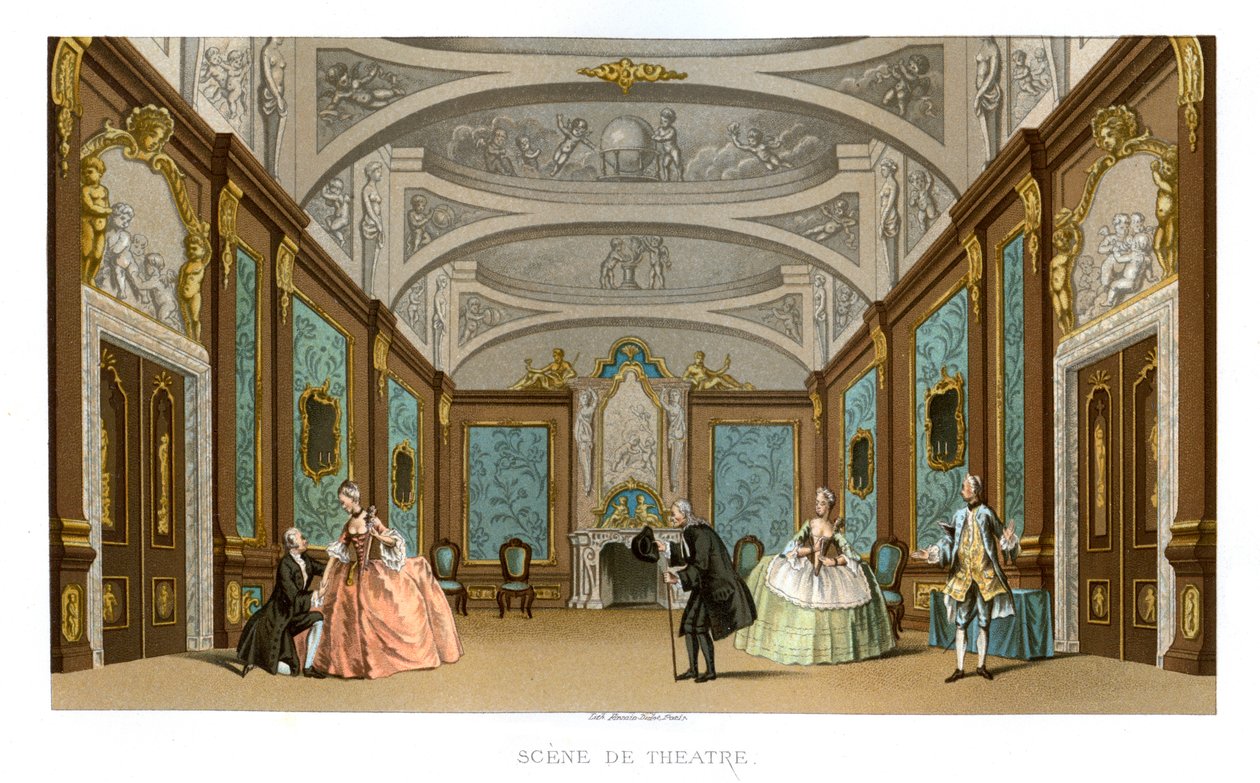 Escena de una obra de teatro, 1885 de Charpentier