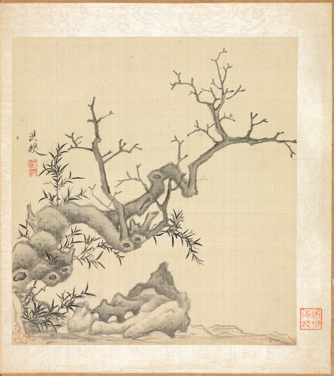 Paintings after Ancient Masters: Rock, Old Tree, and Bamboo de Chen Hongshou