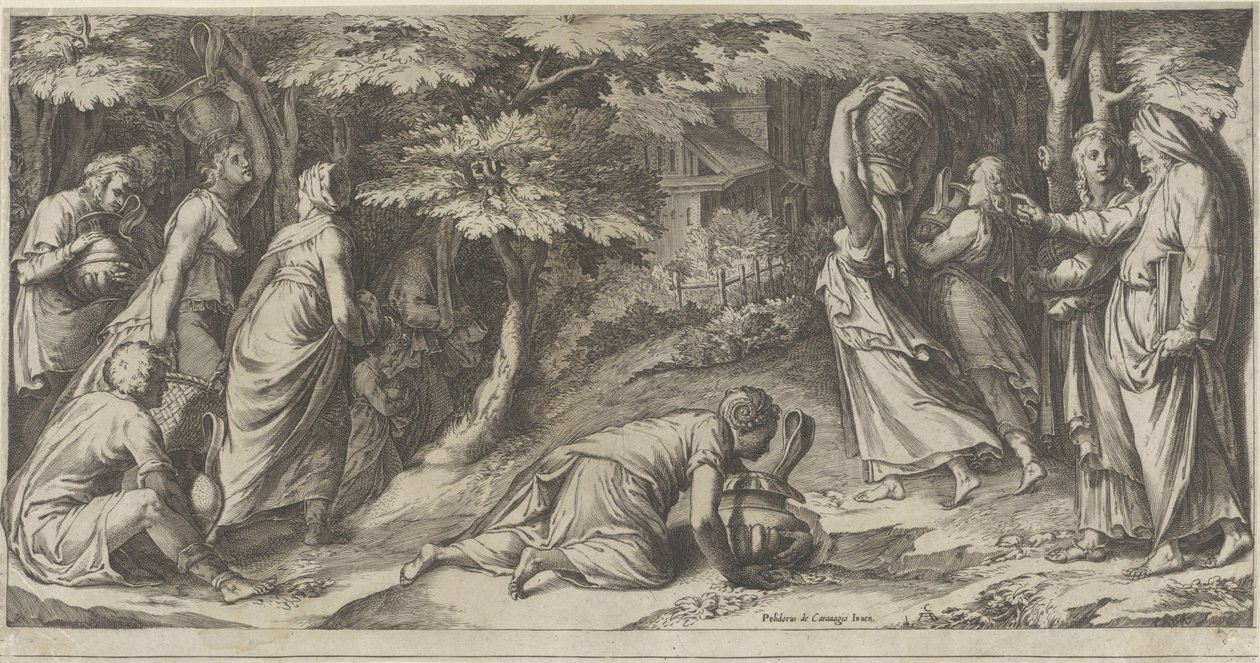 Los israelitas huyen de Egipto de Cherubino Alberti