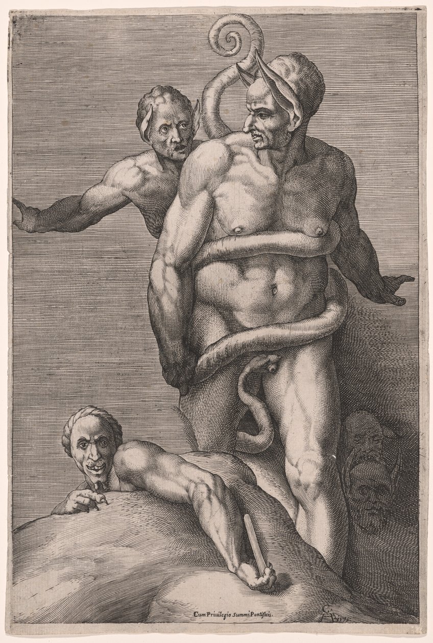 Minos y los demonios, del Juicio Final de Cherubino Alberti