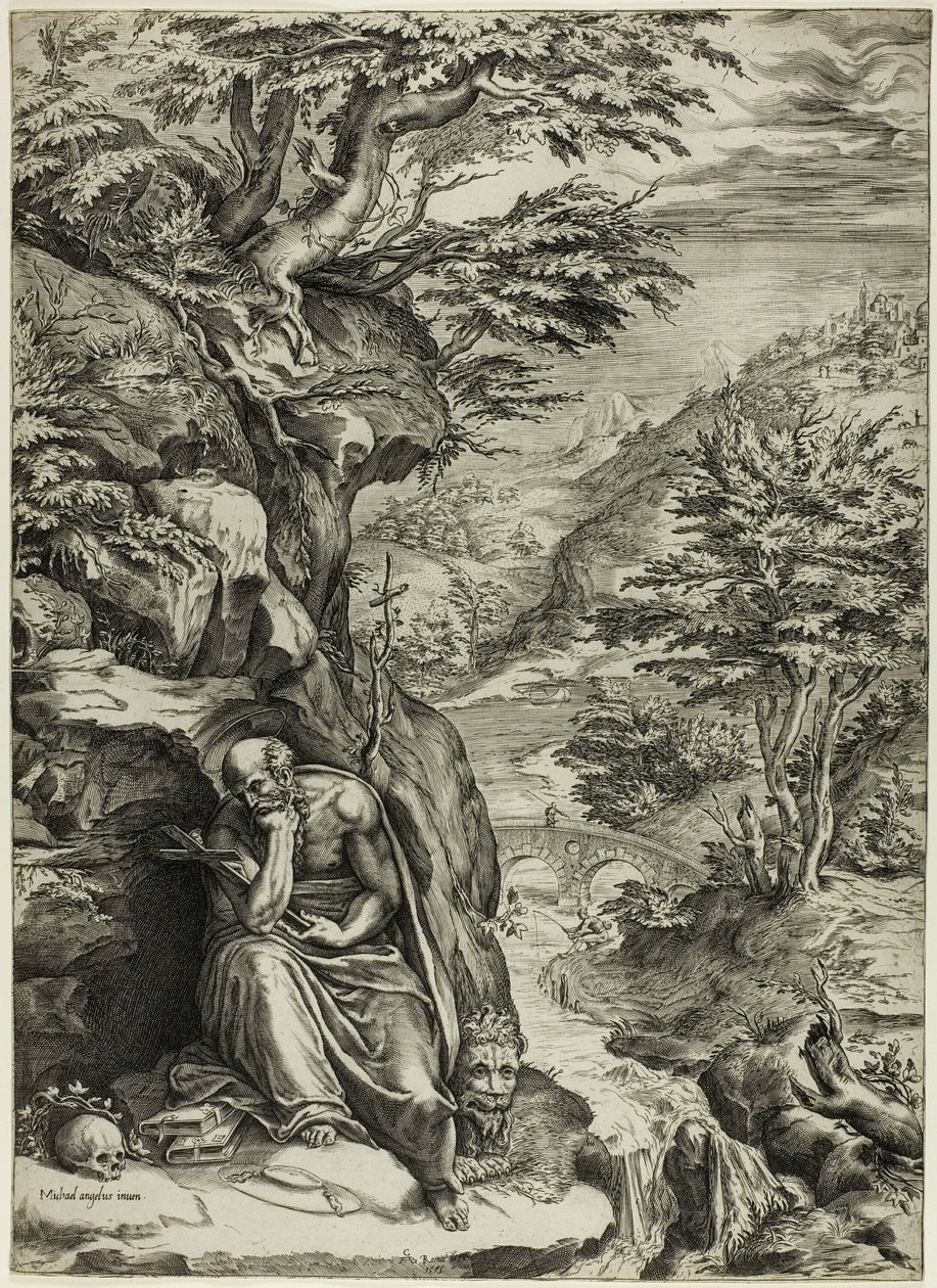 San Jerónimo en el desierto de Cherubino Alberti