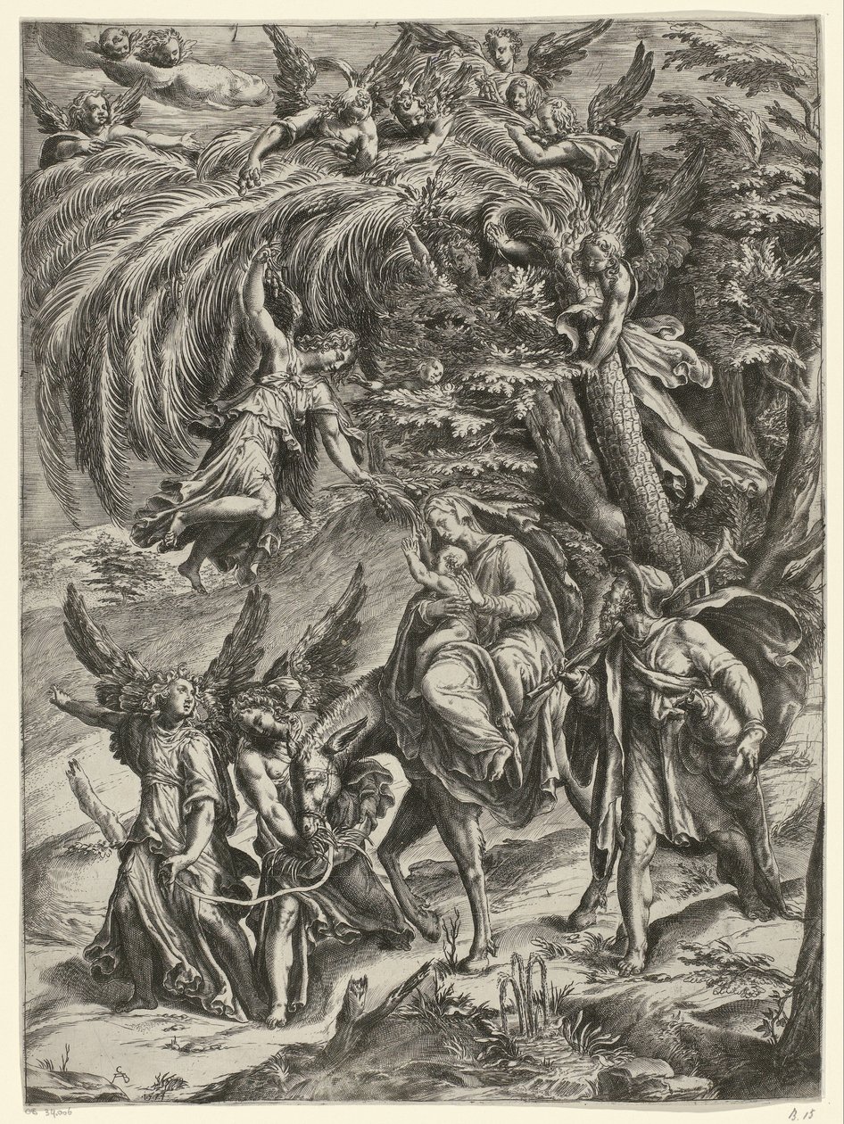 Regreso del vuelo a Egipto de Cherubino Alberti