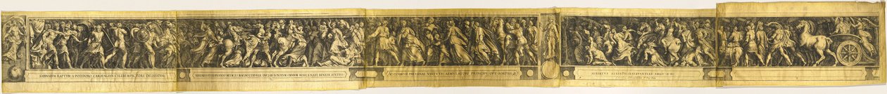 El rapto de las sabinas y el triunfo de dos emperadores de Cherubino Alberti after Polidoro da Caravaggio