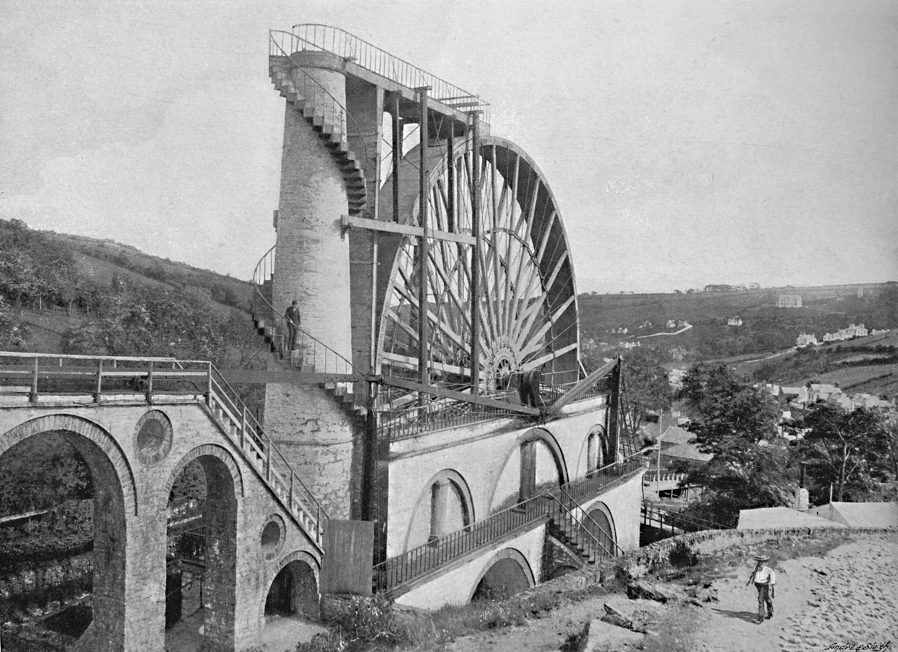 Rueda de Laxey, Isla de Man, c1896 de Chester Vaughan