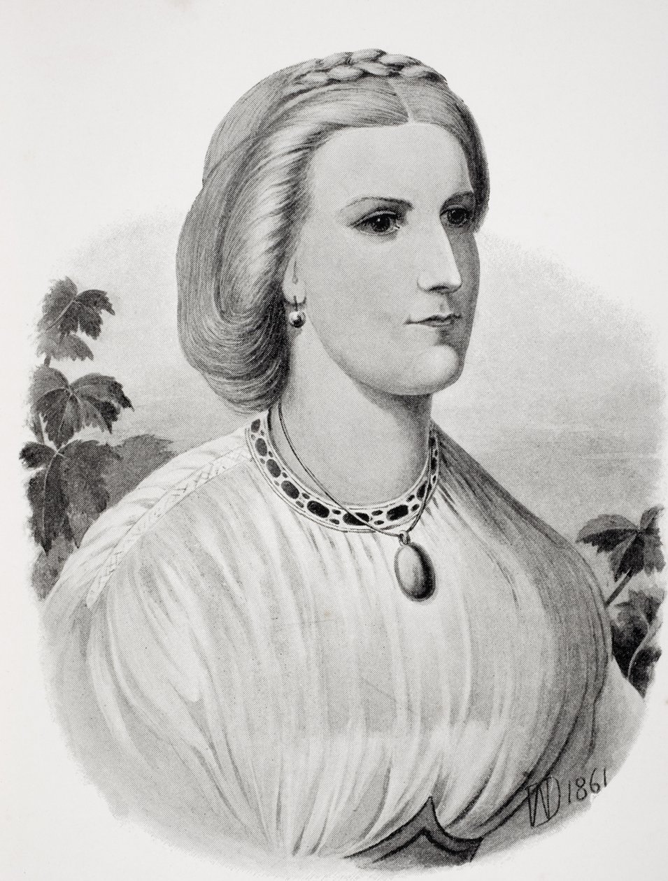 Lady Isabel Burton (1831-96) como novia, de 