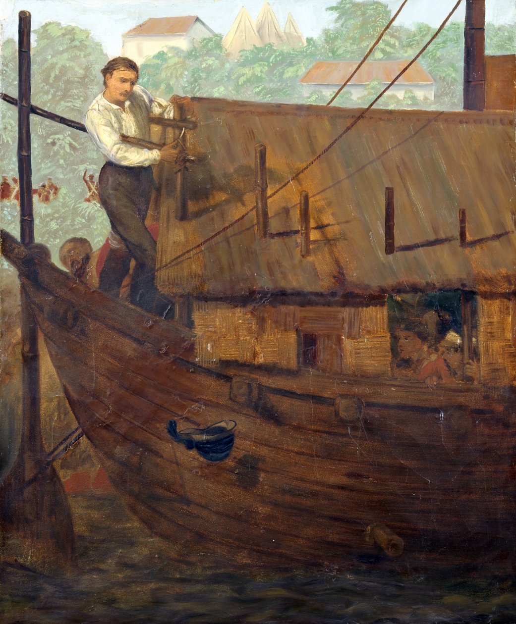 El Sr. William Fraser McDonnell (1829-94) ganando la Cruz Victoria en Arrah durante el Motín Indio, 20 de julio de 1857, c.1860 de Chevalier Louis William Desanges