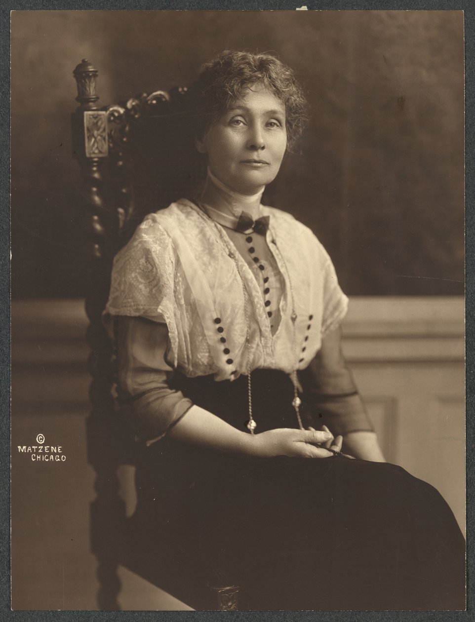 Emmeline Pankhurst de Chicago Matzene Studio