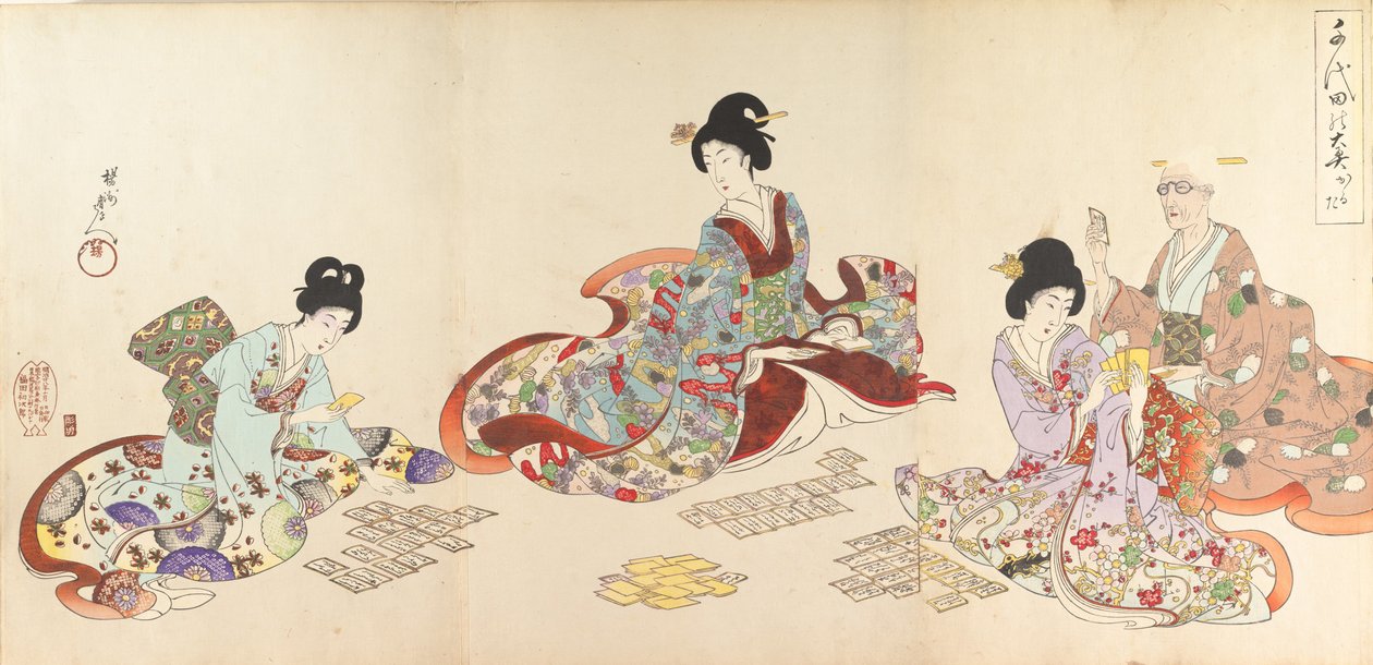 Álbum de Mujeres del Castillo de Chiyoda, 1895 de Chikanobu Yoshu