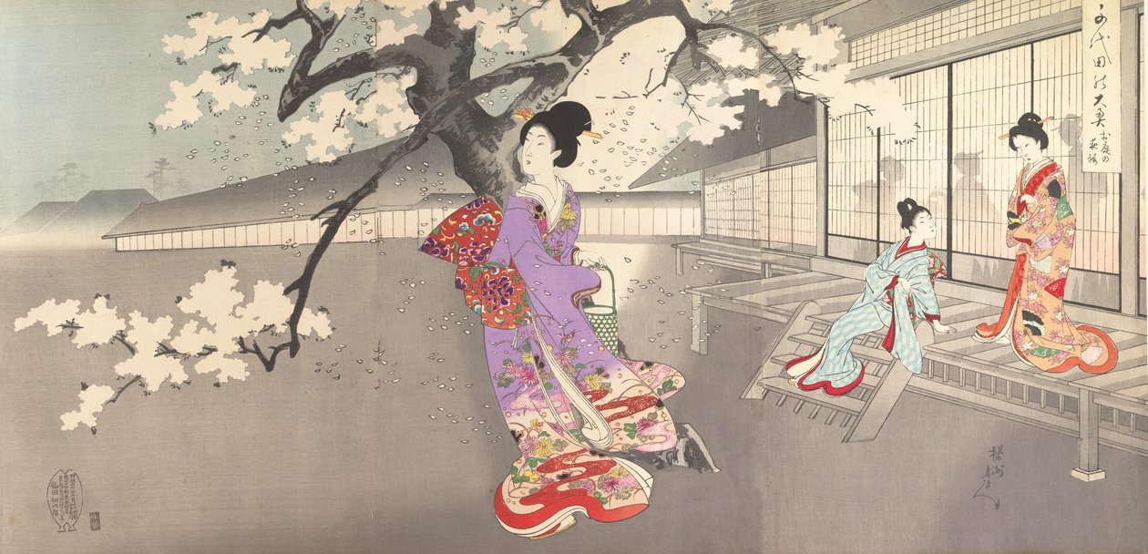 Álbum de mujeres del castillo de Chiyoda, 1895 de Chikanobu Yoshu