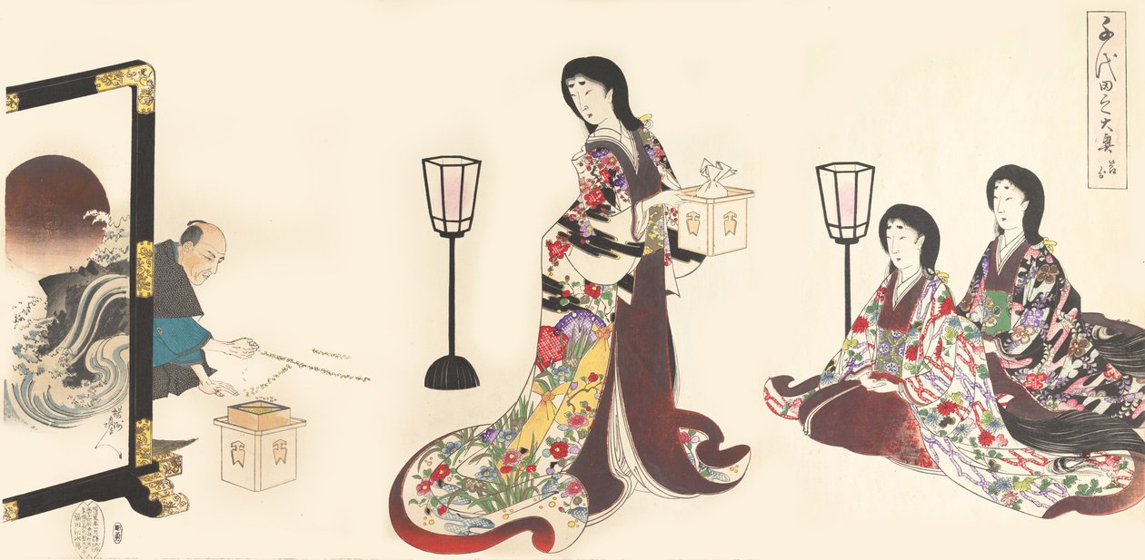 Álbum de mujeres del castillo de Chiyoda, 1895 de Chikanobu Yoshu
