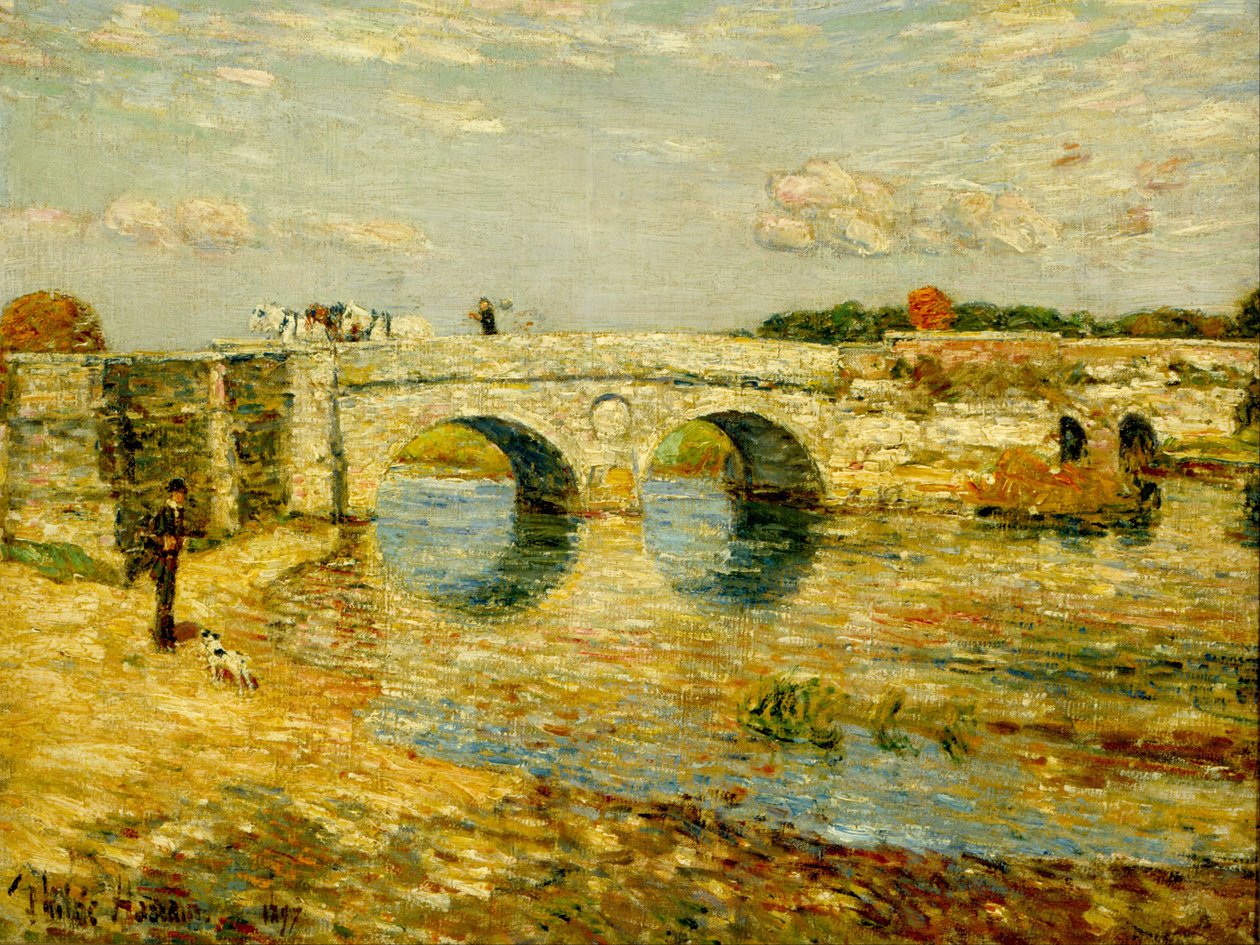 Puente sobre el Stour de Childe Hassam