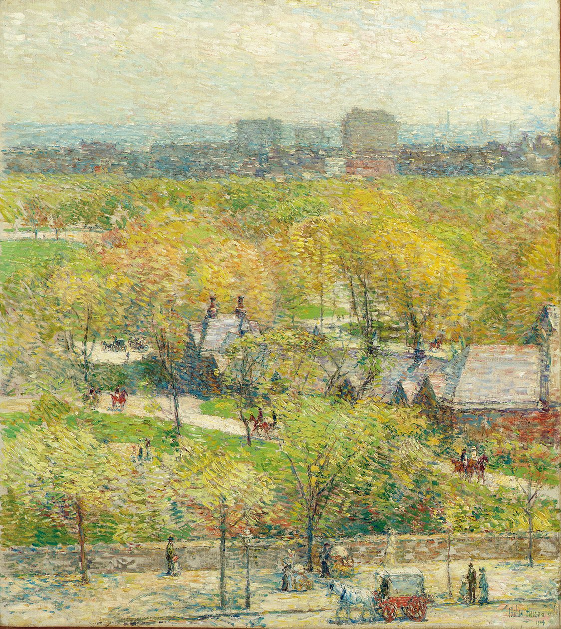 Al otro lado del parque de Childe Frederick Hassam