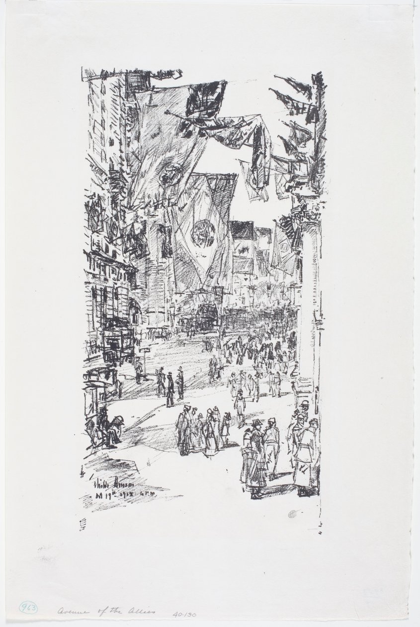 Avenida de los Aliados, Calle de la Ciudad (5ª Avenida) de Childe Frederick Hassam
