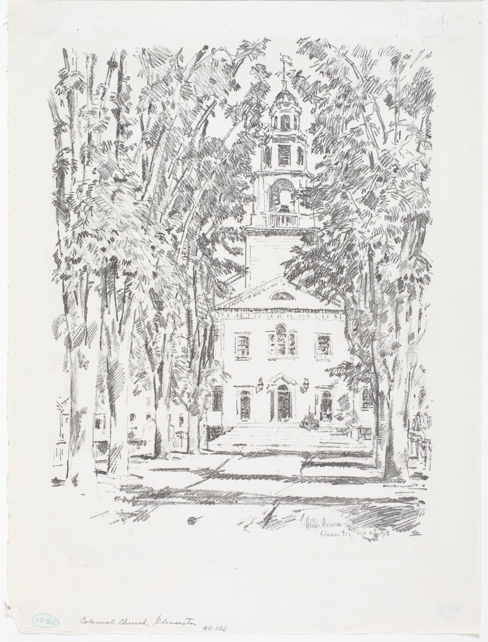Iglesia Colonial, Gloucester de Childe Frederick Hassam