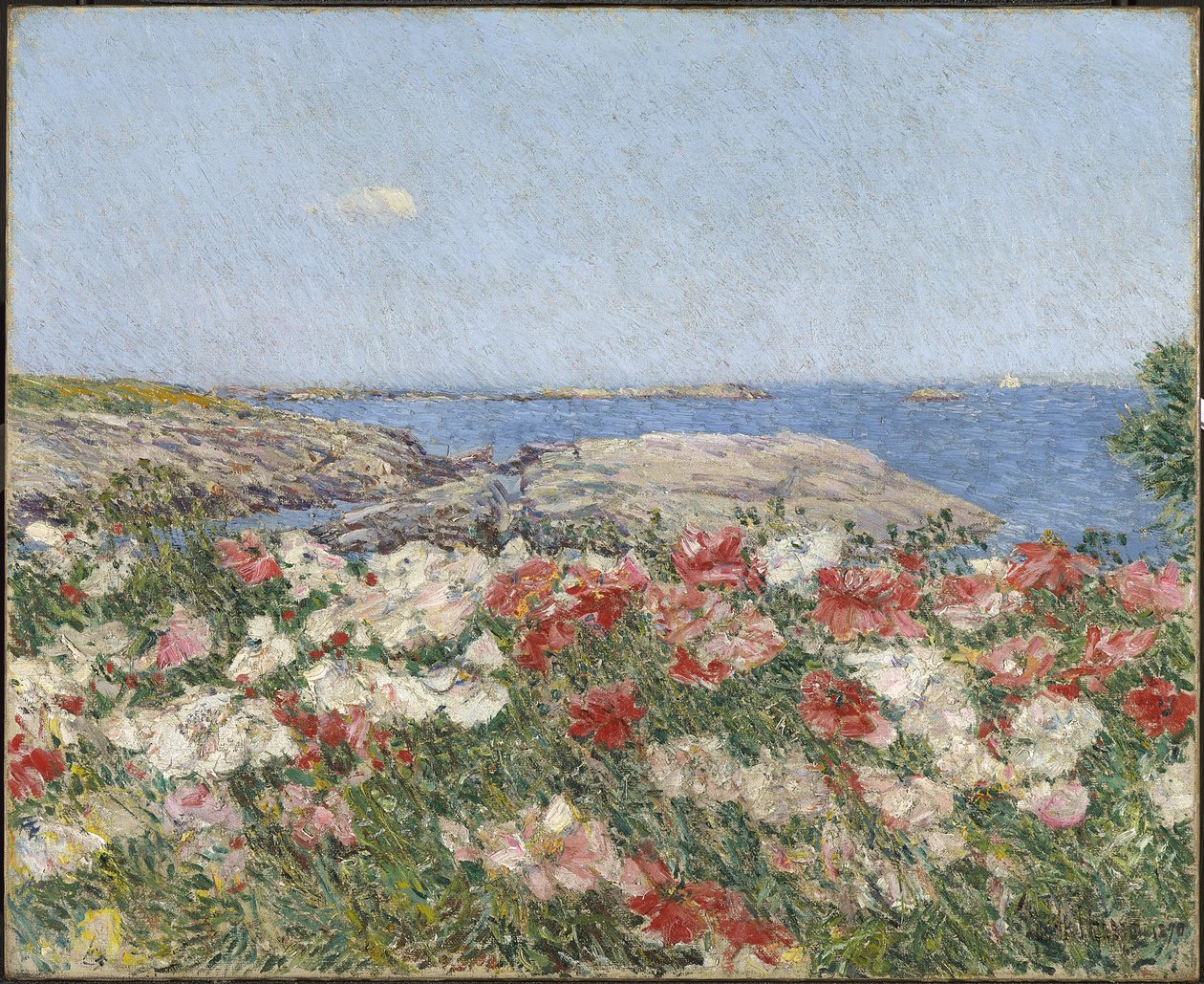 Amapolas en las Islas de Shoals de Childe Frederick Hassam