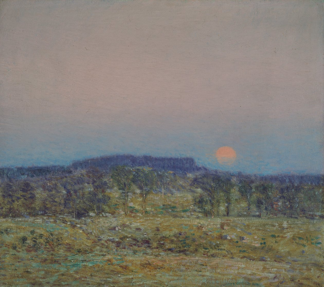 La salida de la luna de septiembre de Childe Frederick Hassam
