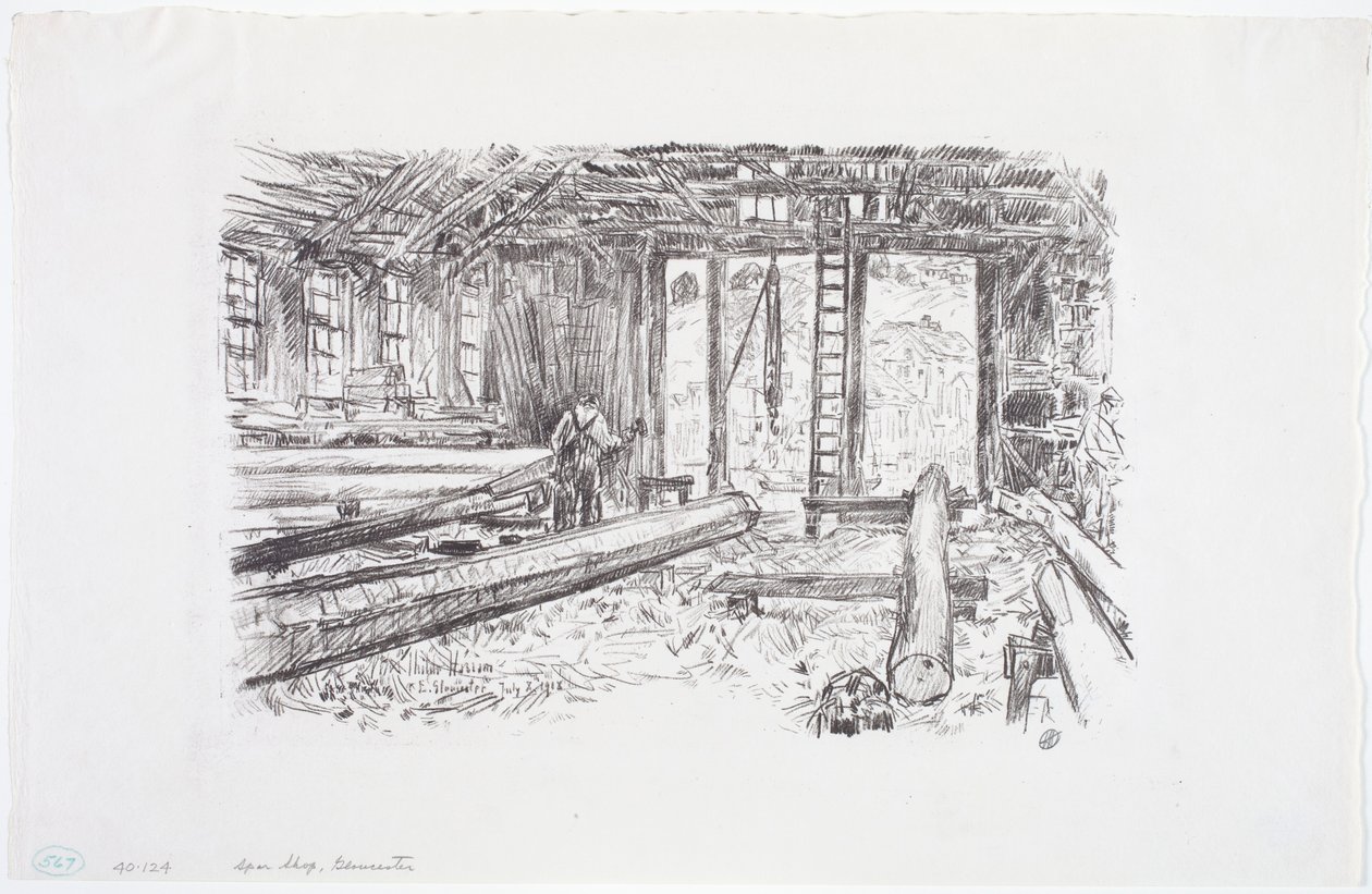 Tienda Spar, Gloucester de Childe Frederick Hassam