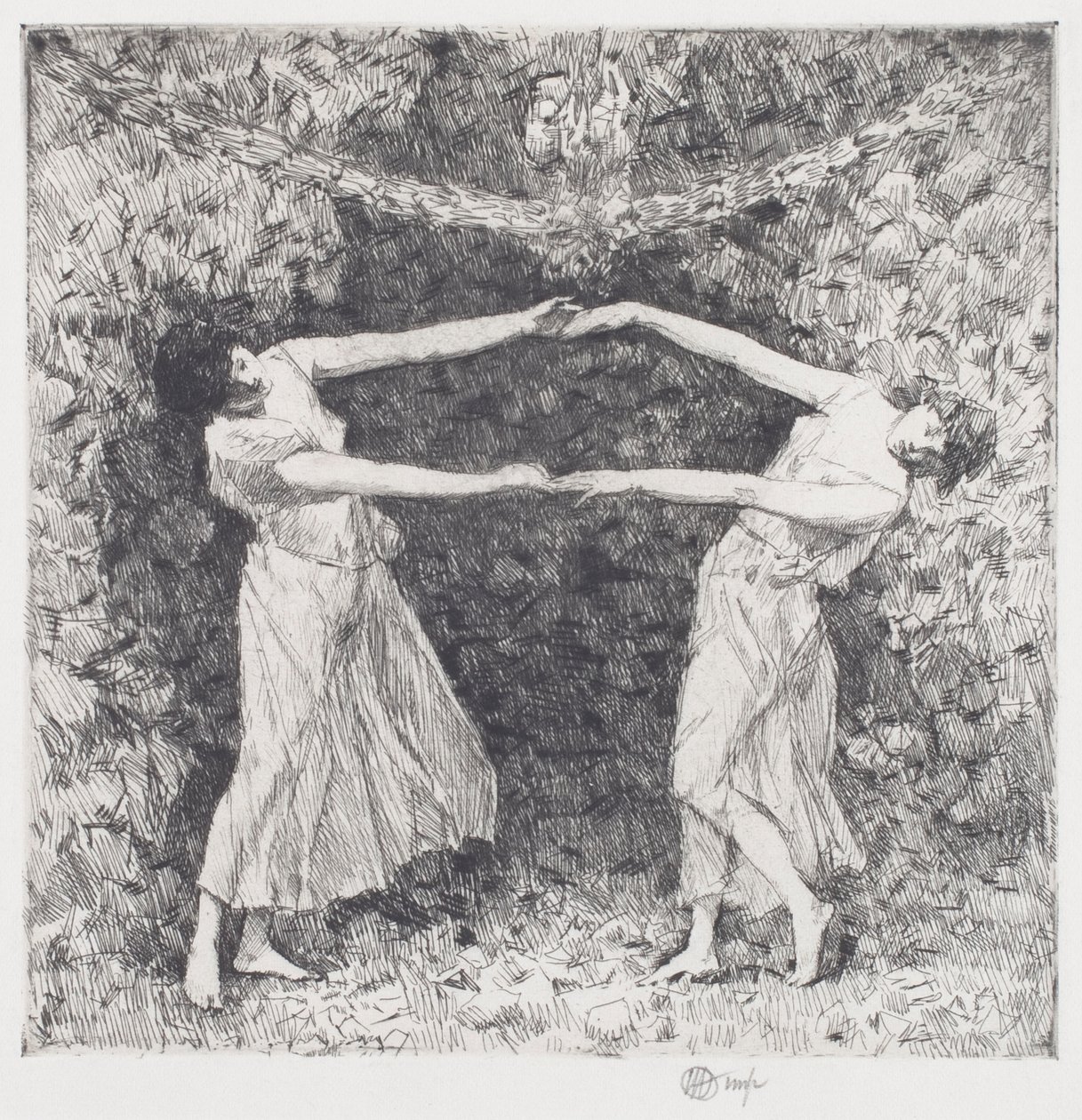 El baile del laurel de Childe Frederick Hassam