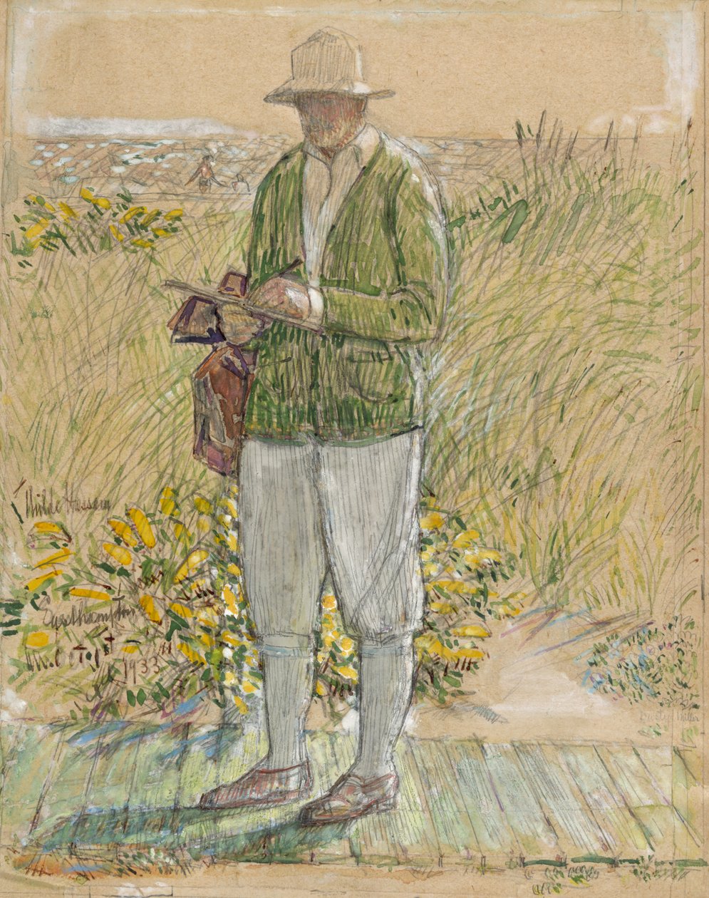 Childe Hassam, «Autorretrato» de Childe Hassam