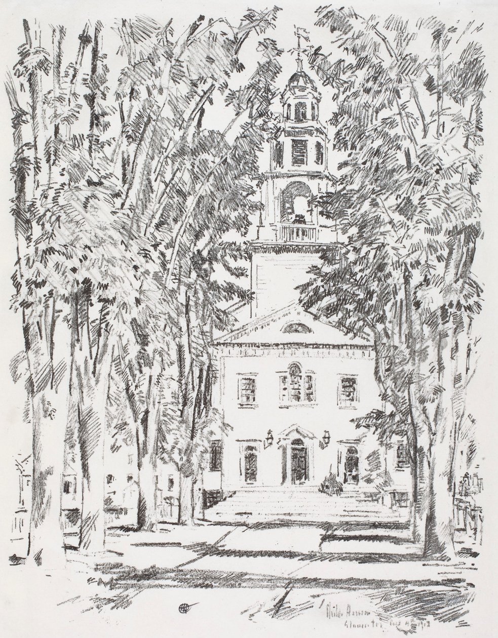 Iglesia colonial, Gloucester de Childe Hassam