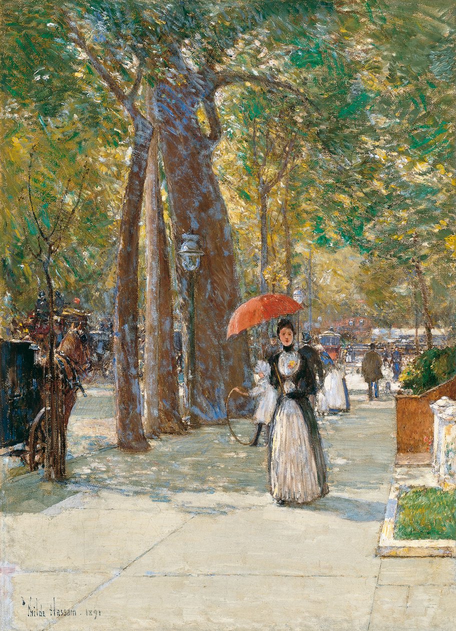 Quinta Avenida en Washington Square, Nueva York, 1891 de Childe Hassam