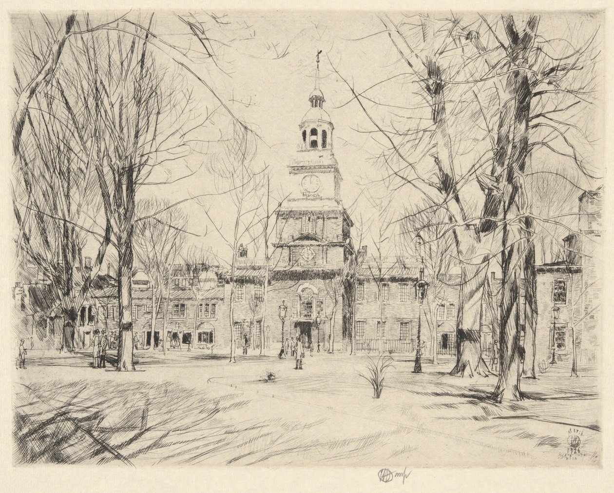 Salón de la Independencia, Filadelfia, 1926 de Childe Hassam