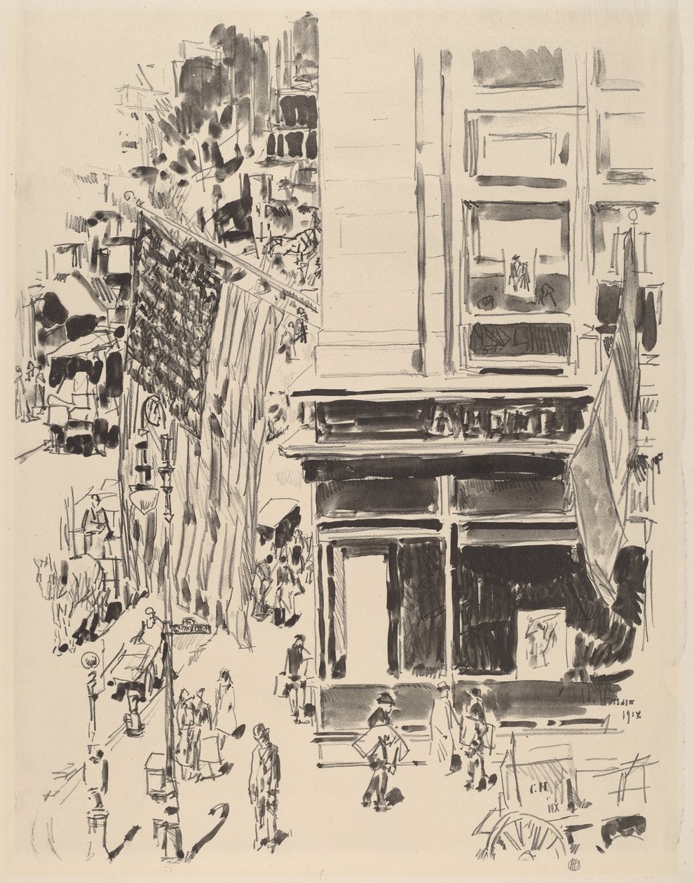Calle Lafayette de Childe Hassam