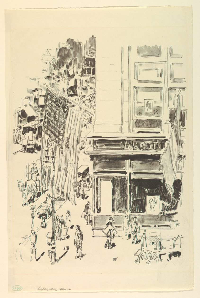 Calle Lafayette de Childe Hassam