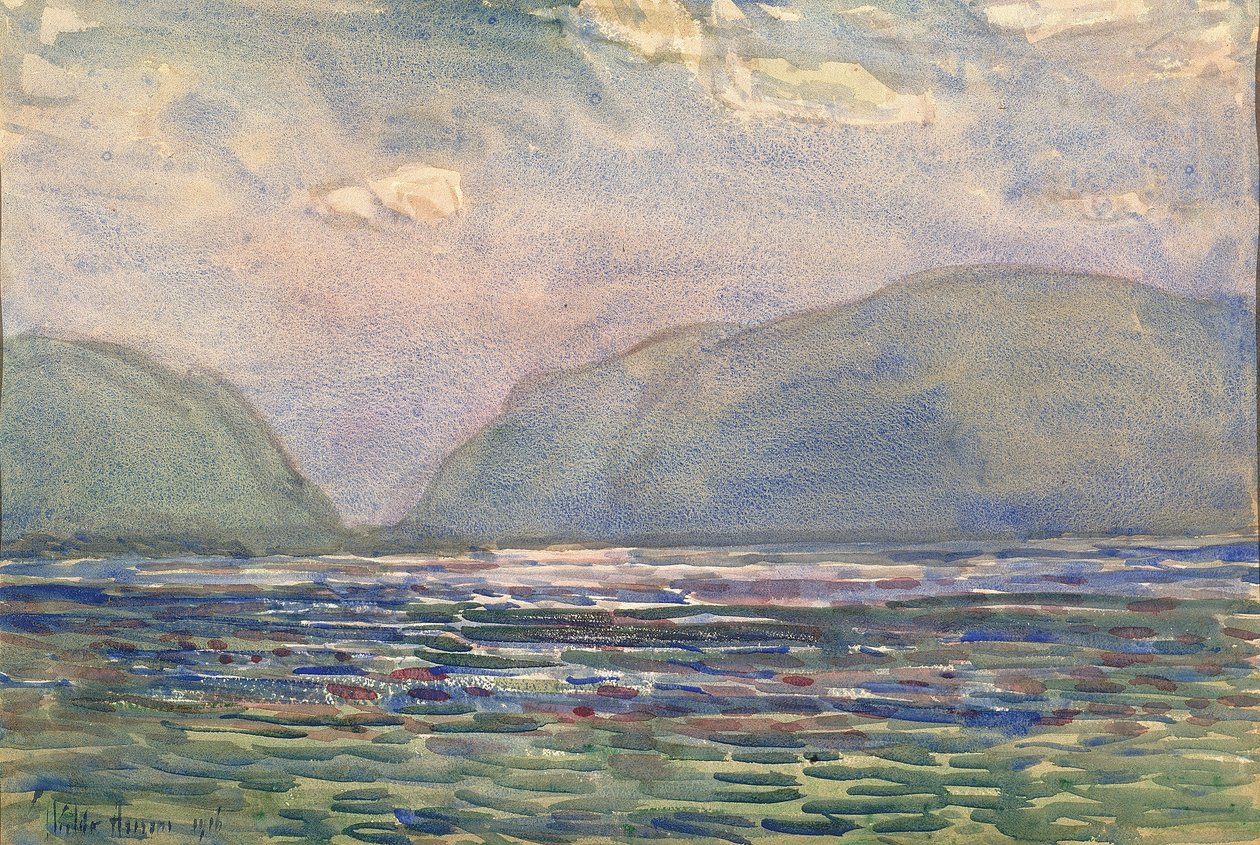 Mediodía sobre Newburgh de Childe Hassam