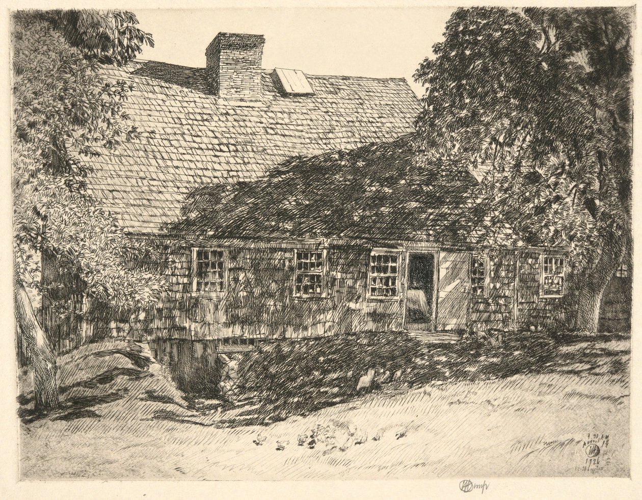 Antigua casa de Mulford, Easthampton, 1926 de Childe Hassam