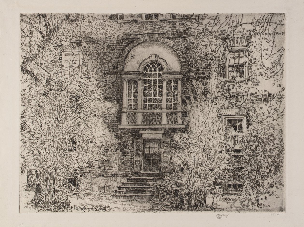 Primavera en Annapolis (Chase House Garden) de Childe Hassam