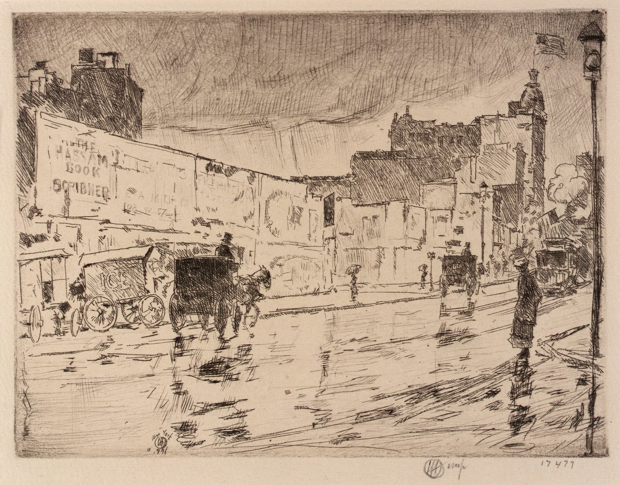 The Billboards, Nueva York de Childe Hassam