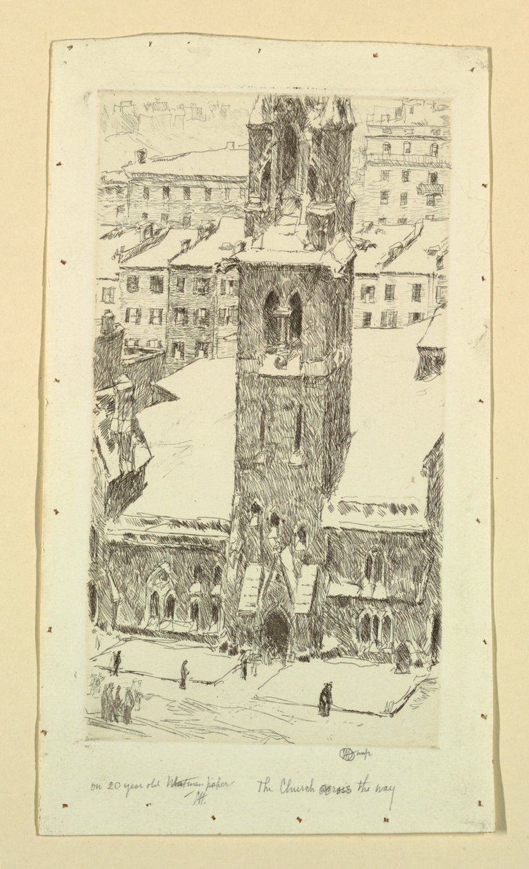 La iglesia al otro lado de Childe Hassam
