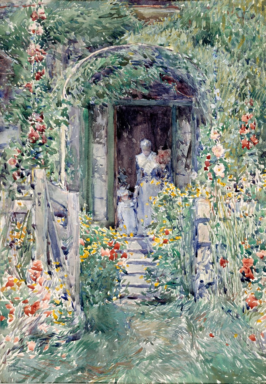 El jardín en su esplendor de Childe Hassam