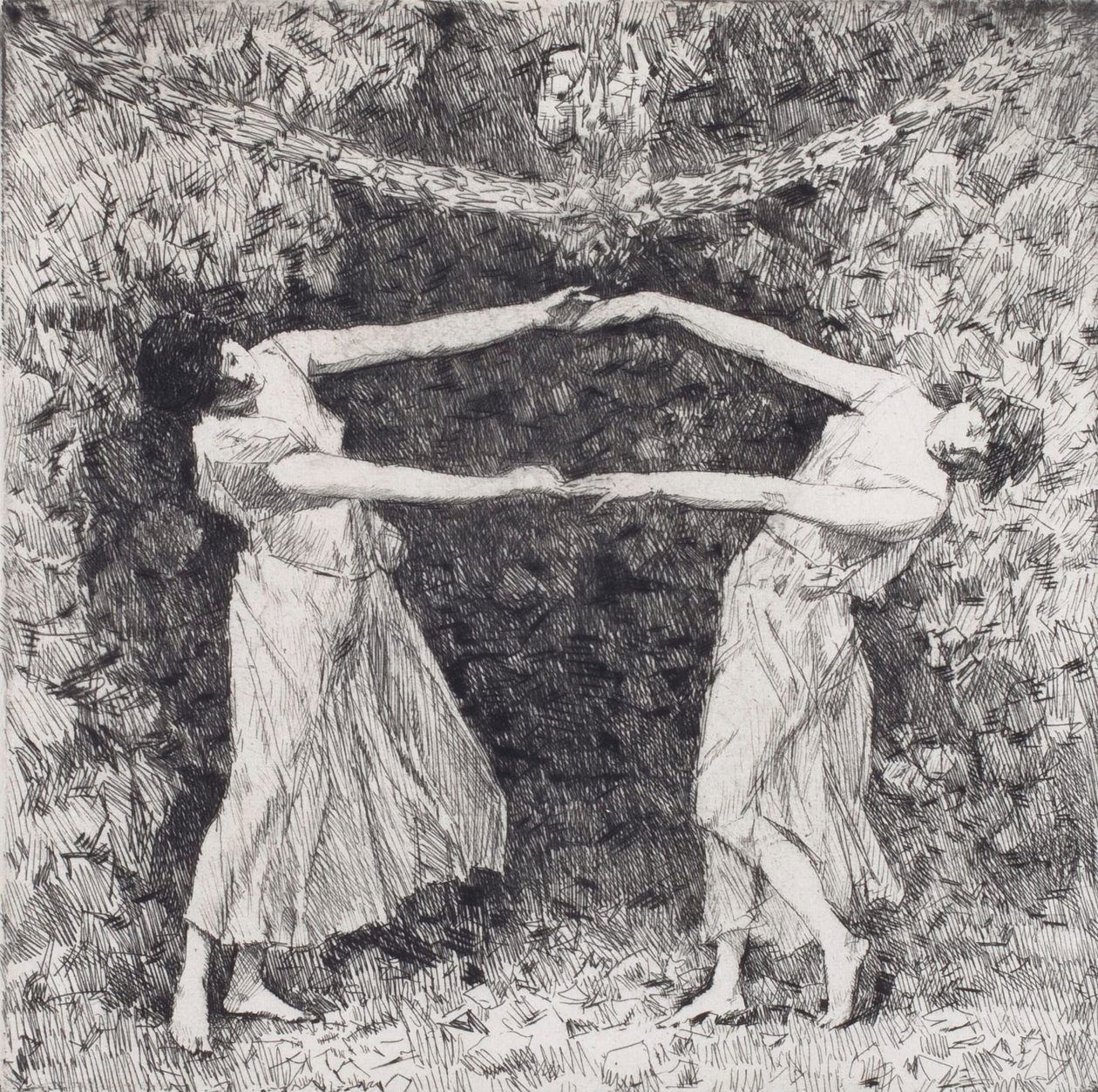 La danza del laurel de Childe Hassam