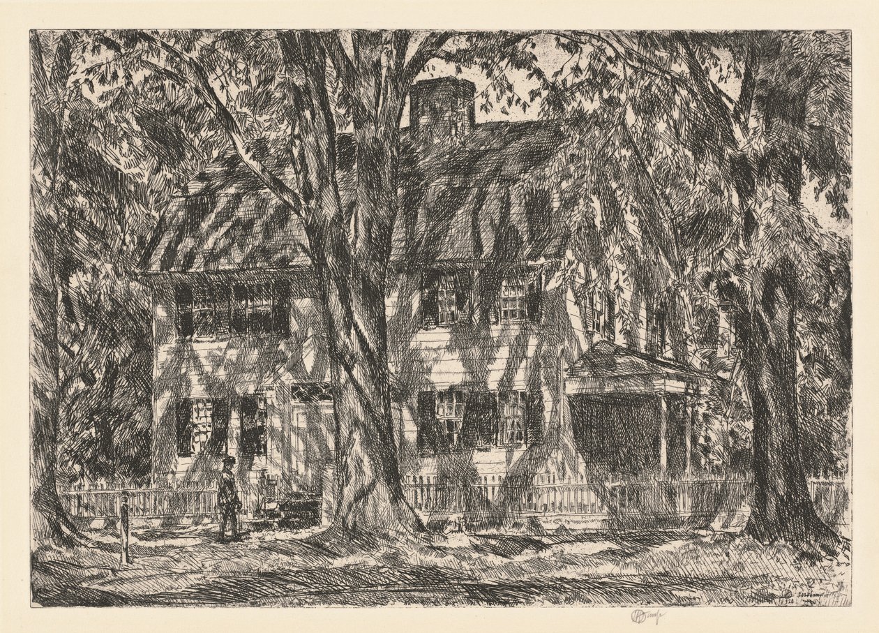 La Casa de Lion Gardiner, Easthampton de Childe Hassam