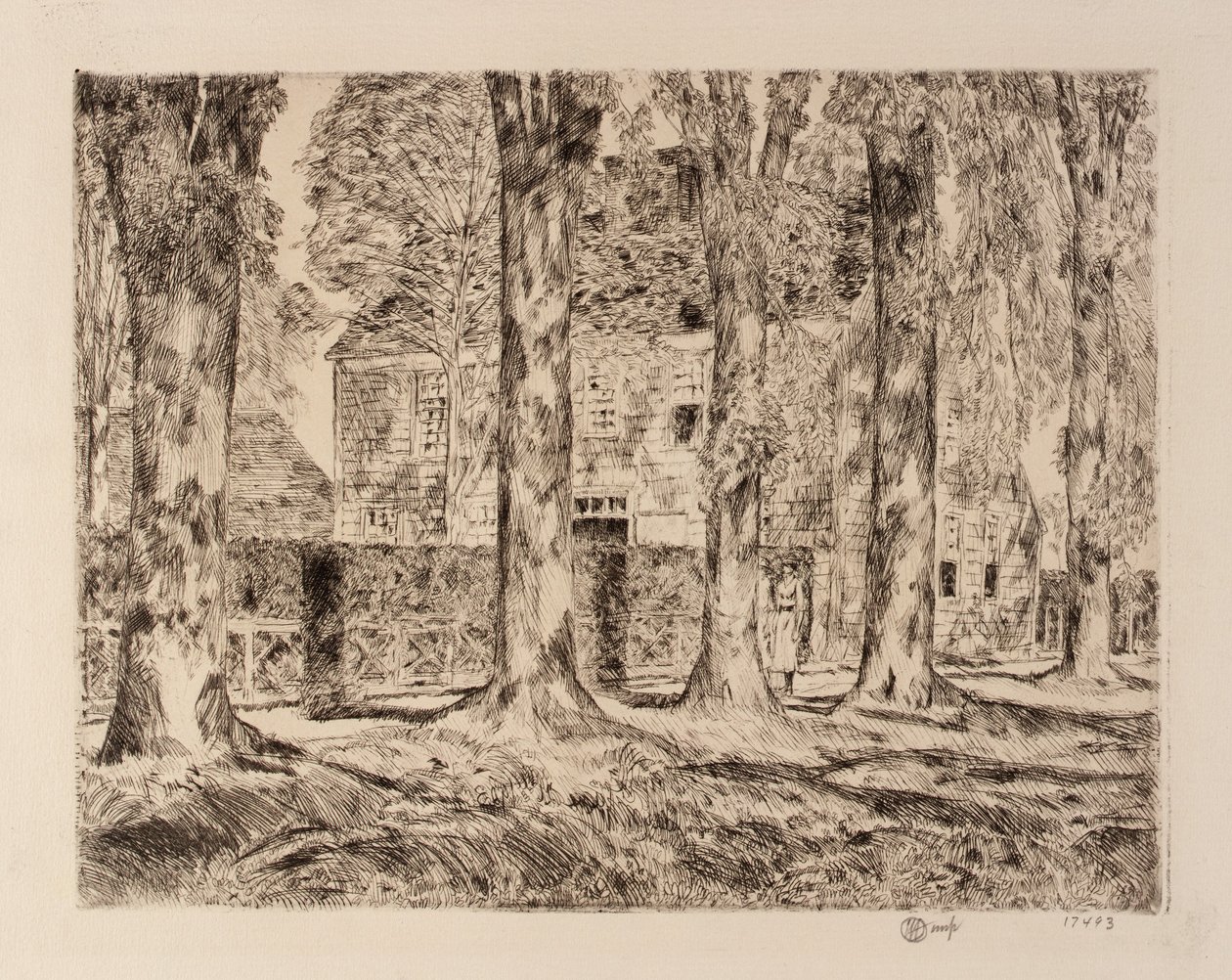 The Village Elms, Easthampton de Childe Hassam