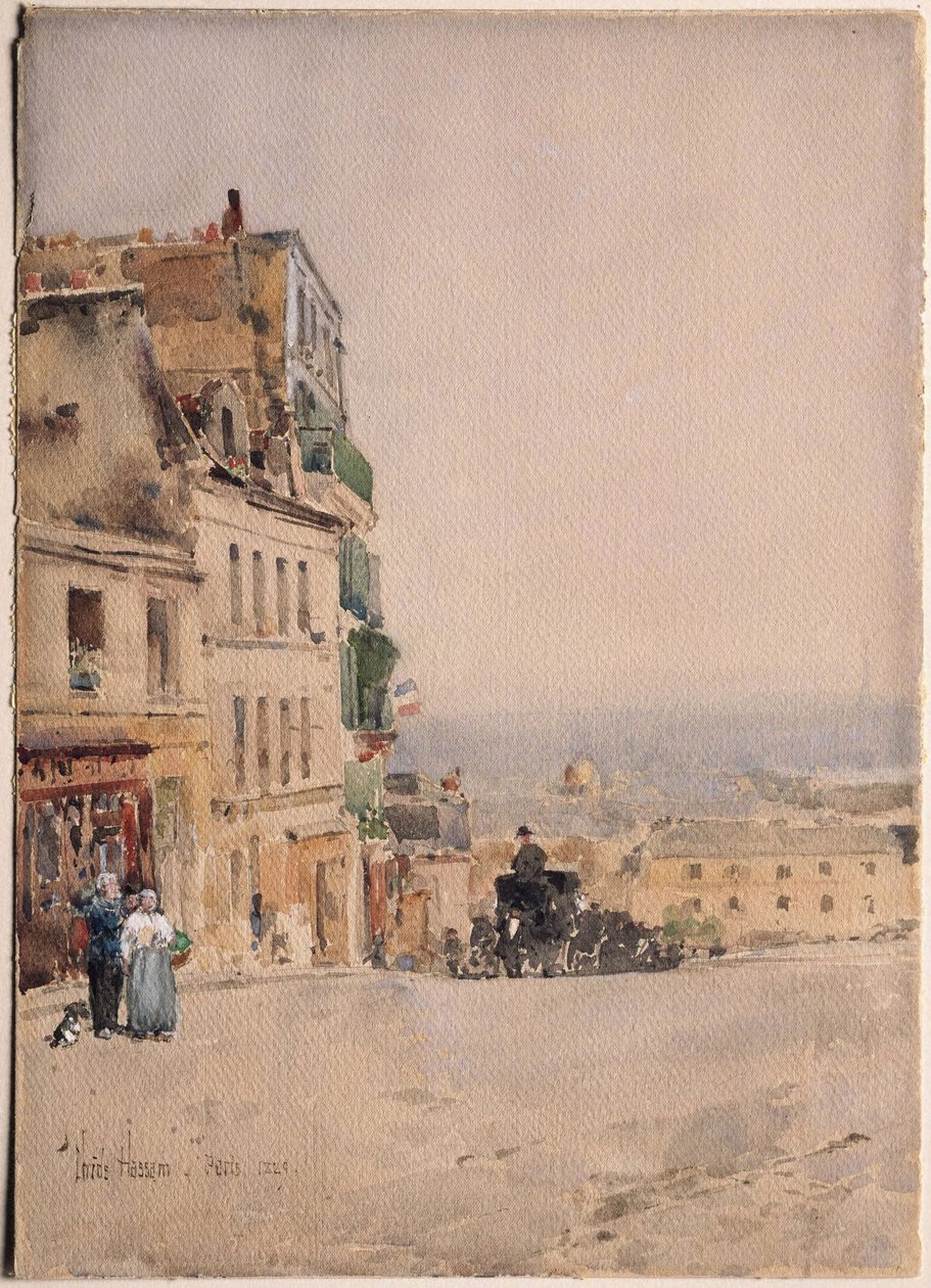 Vista de Montmartre, París de Childe Hassam