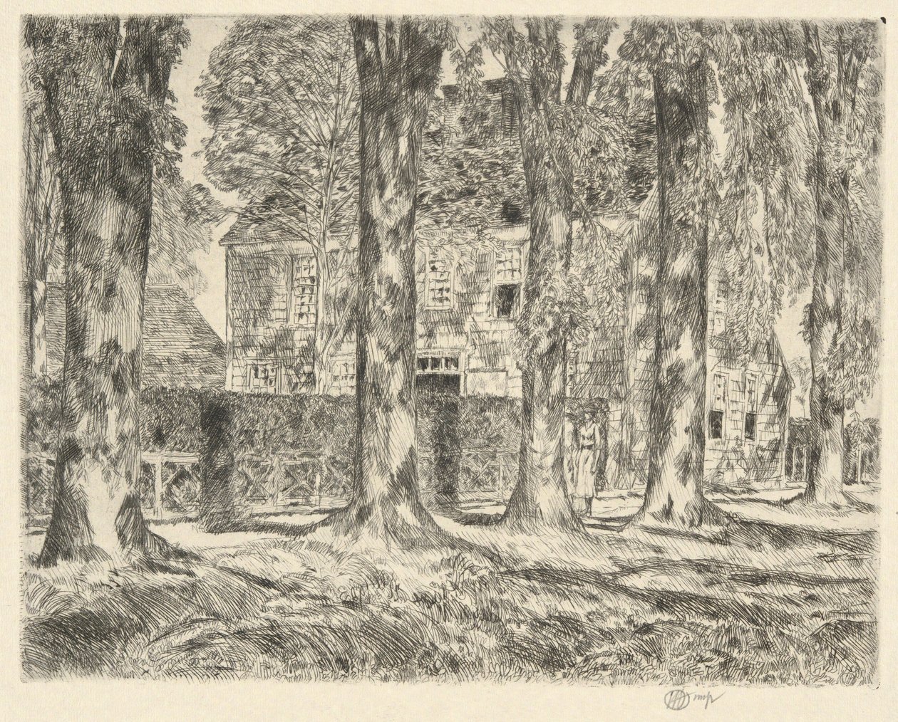 Village Elms, 1923 de Childe Hassam